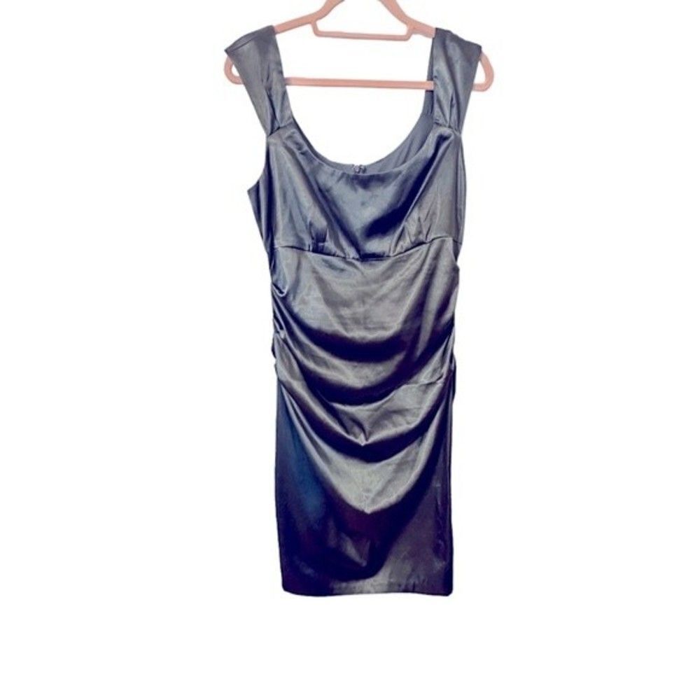 London Times Dark Grey Dress Sz 14
